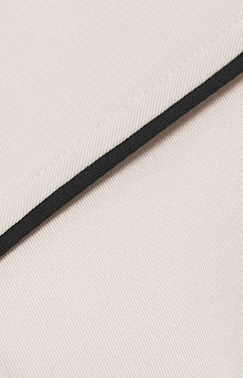 Contrast Longline Trench Coat