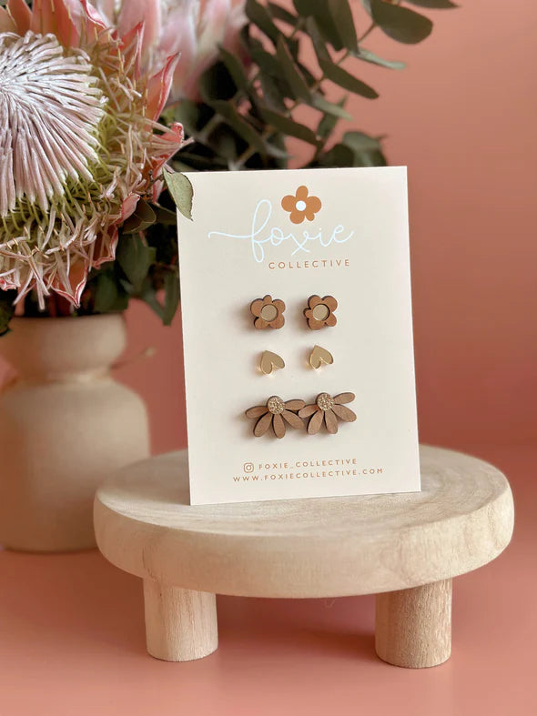 Earrings | Stud Pack Trio