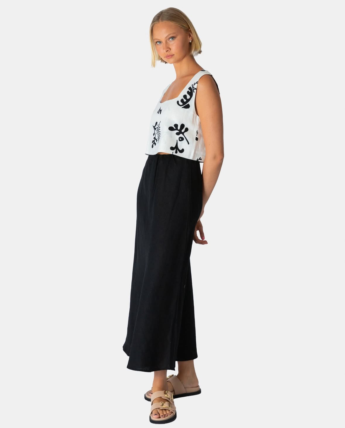 100% Linen Bias Skirt