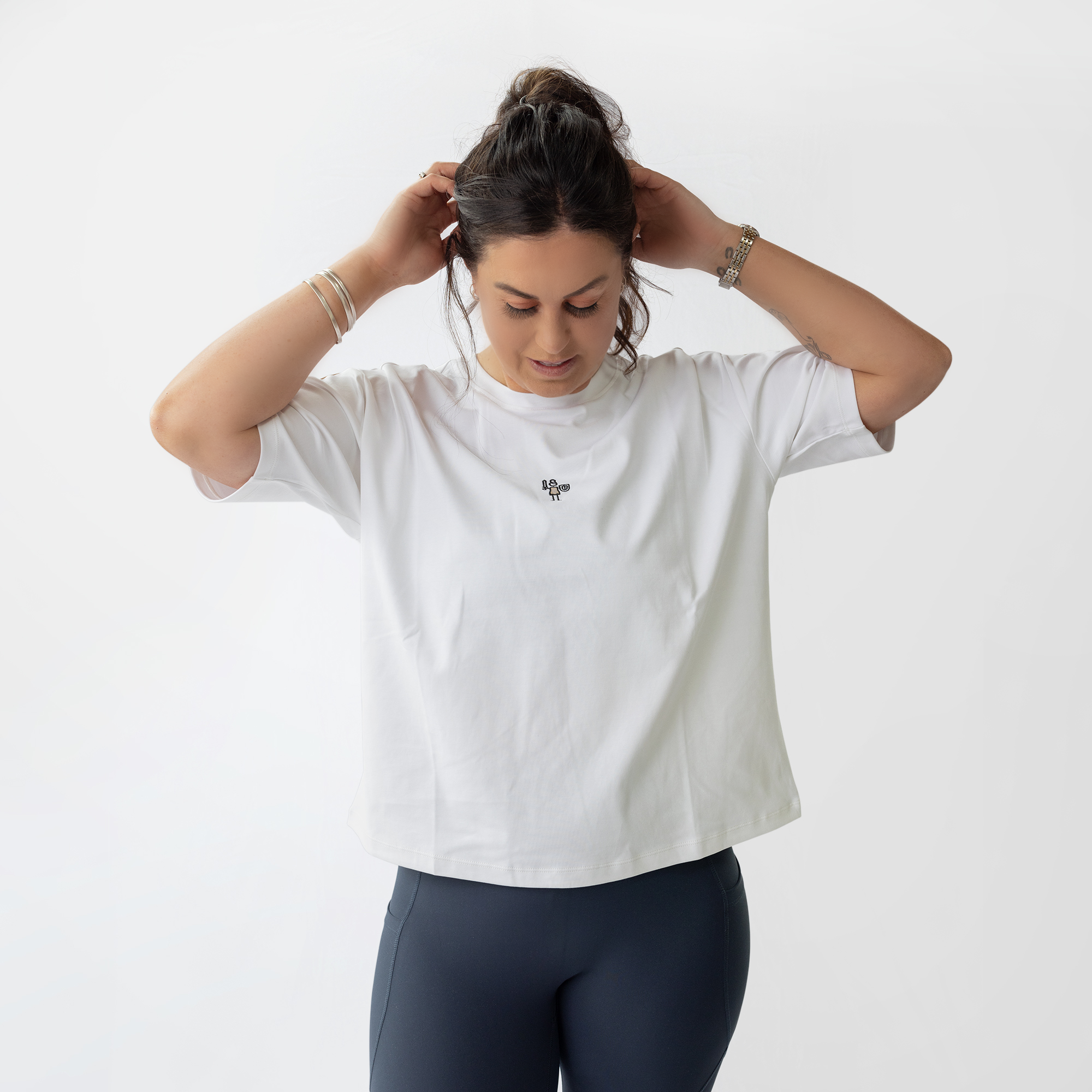 The Brave Pants Company | 100% Brushed Cotton Bombshell T-shirt White