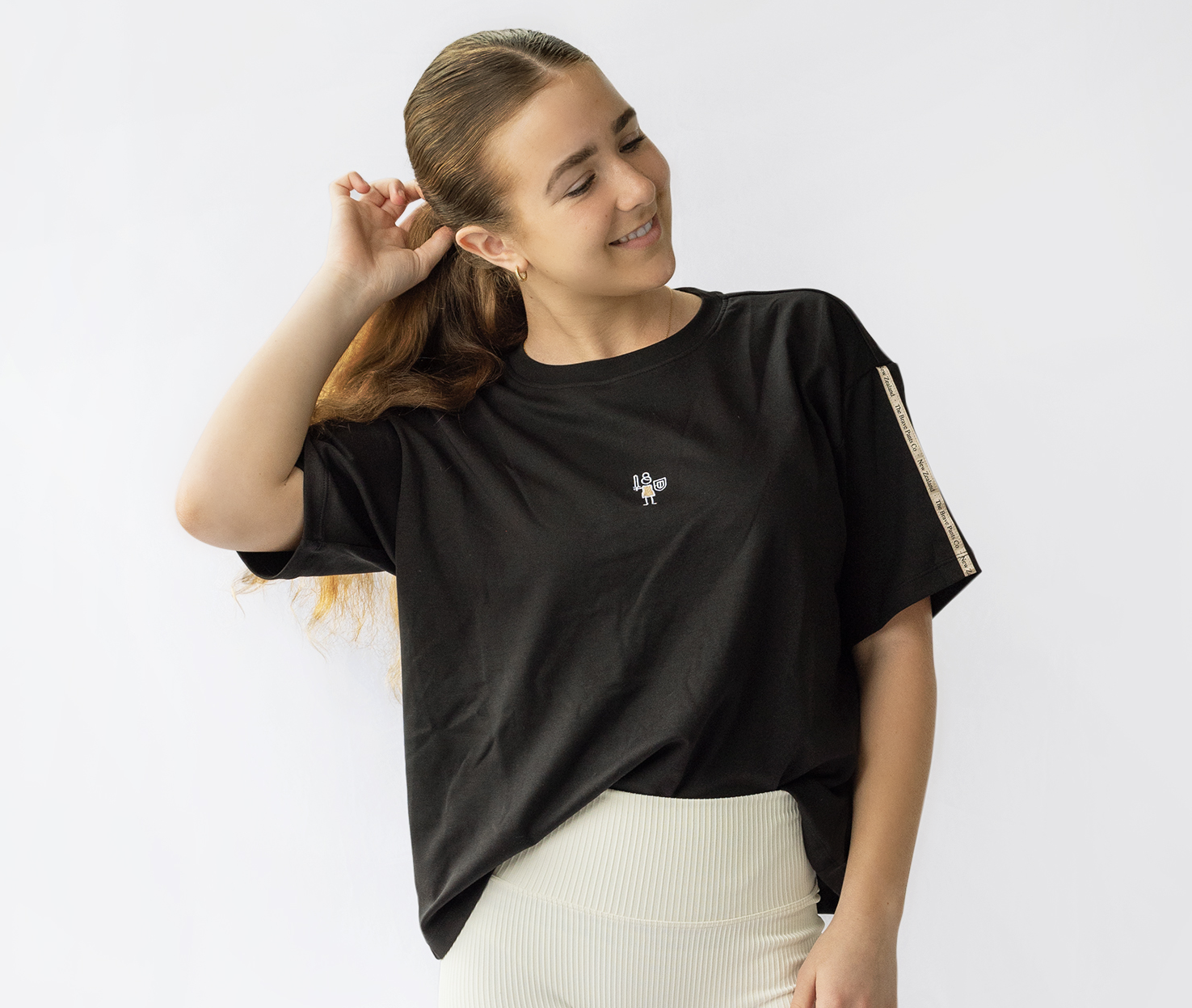 The Brave Pants Company | 100% Brushed Cotton Bombshell T-shirt - Black