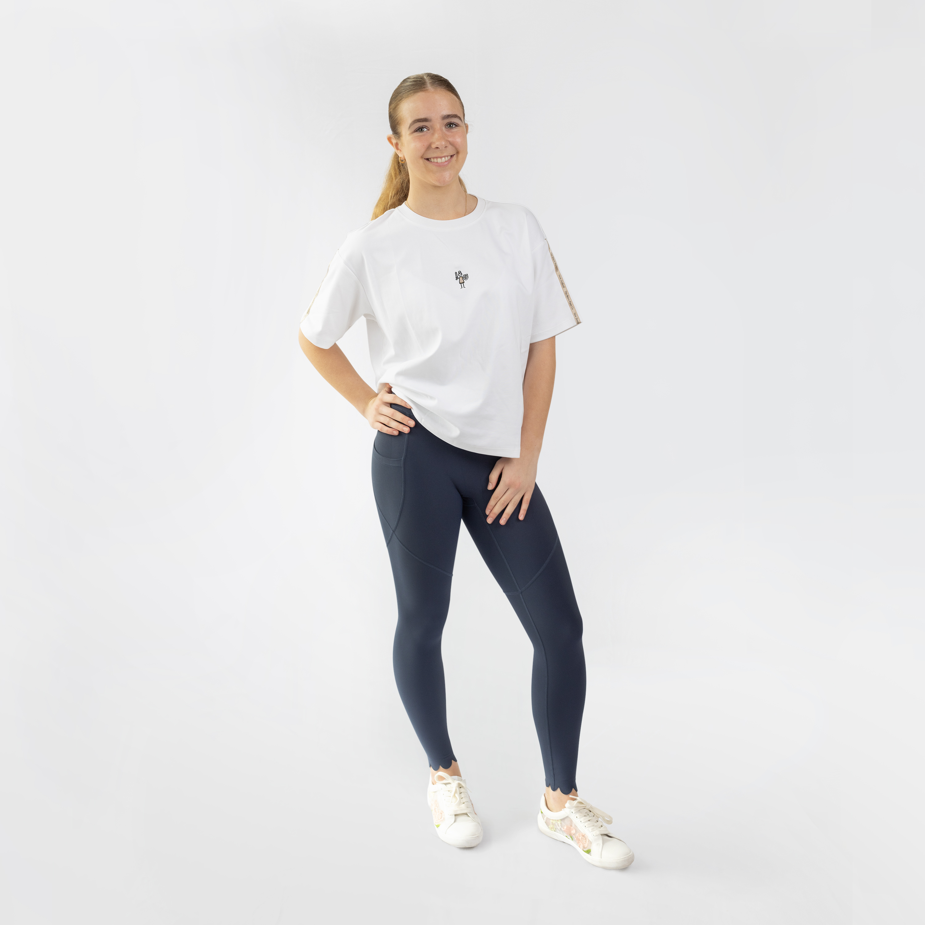 The Brave Pants Company | 100% Brushed Cotton Bombshell T-shirt White