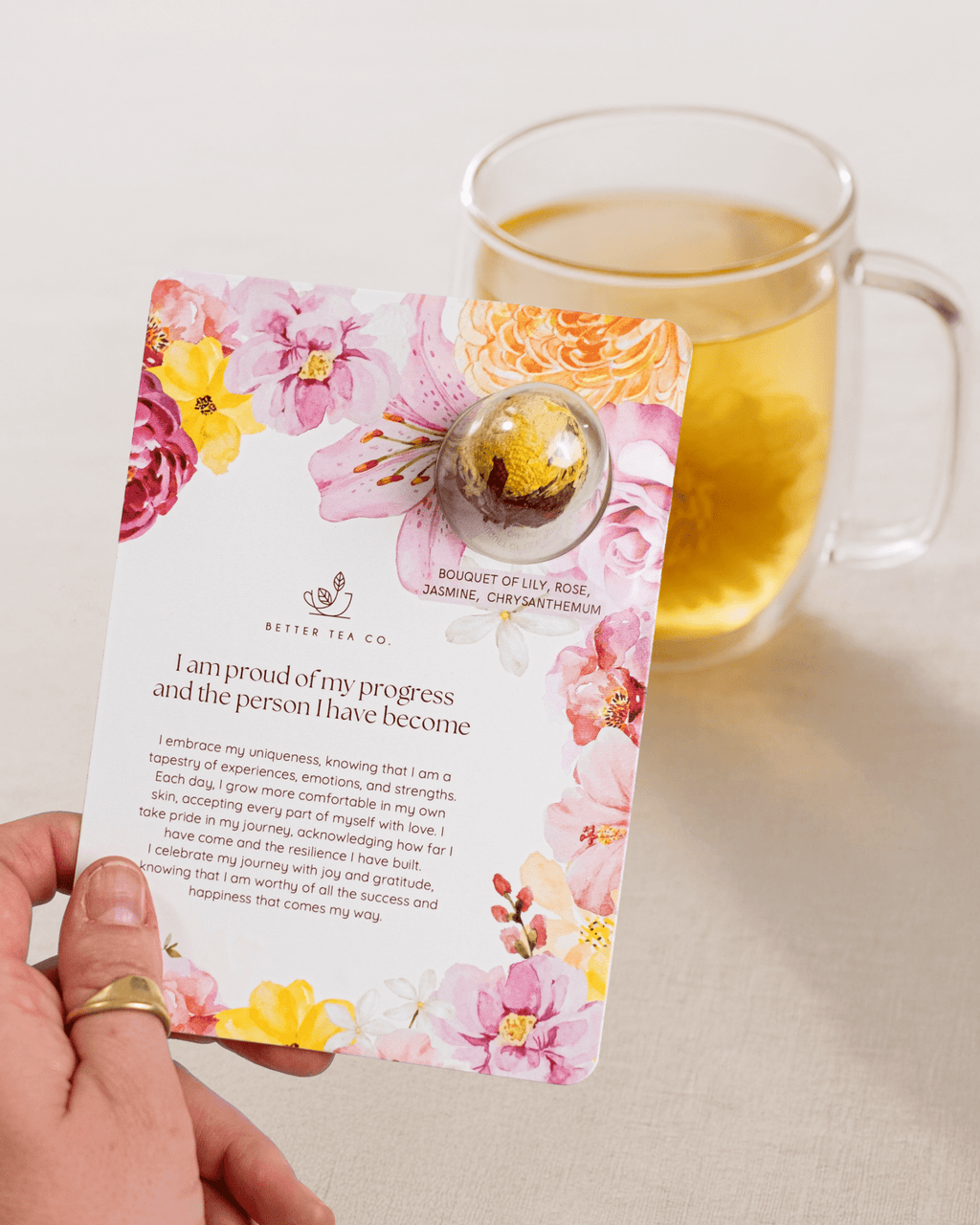 Blooming Tea Affirmation Greeting Card | Better Tea Co