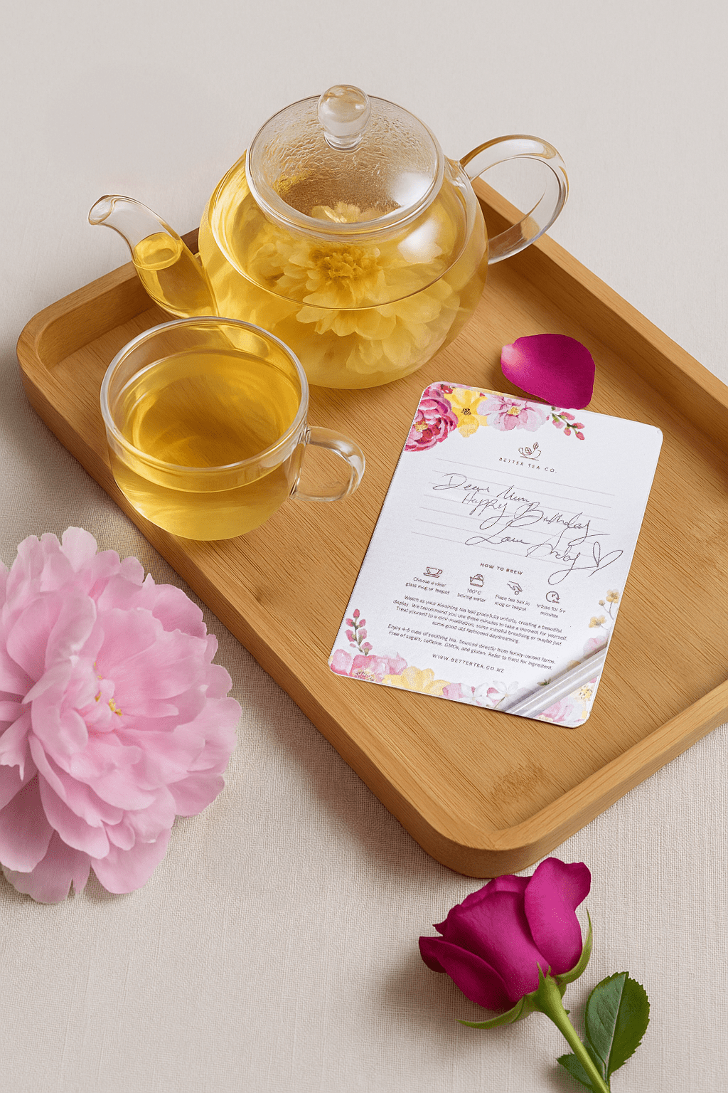Blooming Tea Affirmation Greeting Card | Better Tea Co
