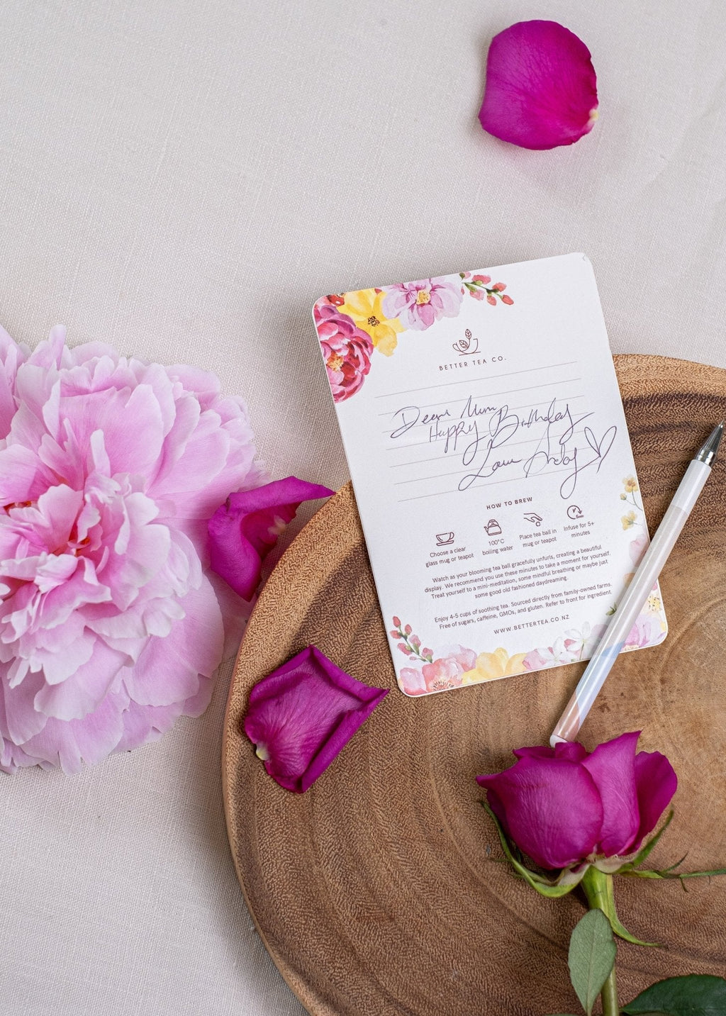 Blooming Tea Affirmation Greeting Card | Better Tea Co