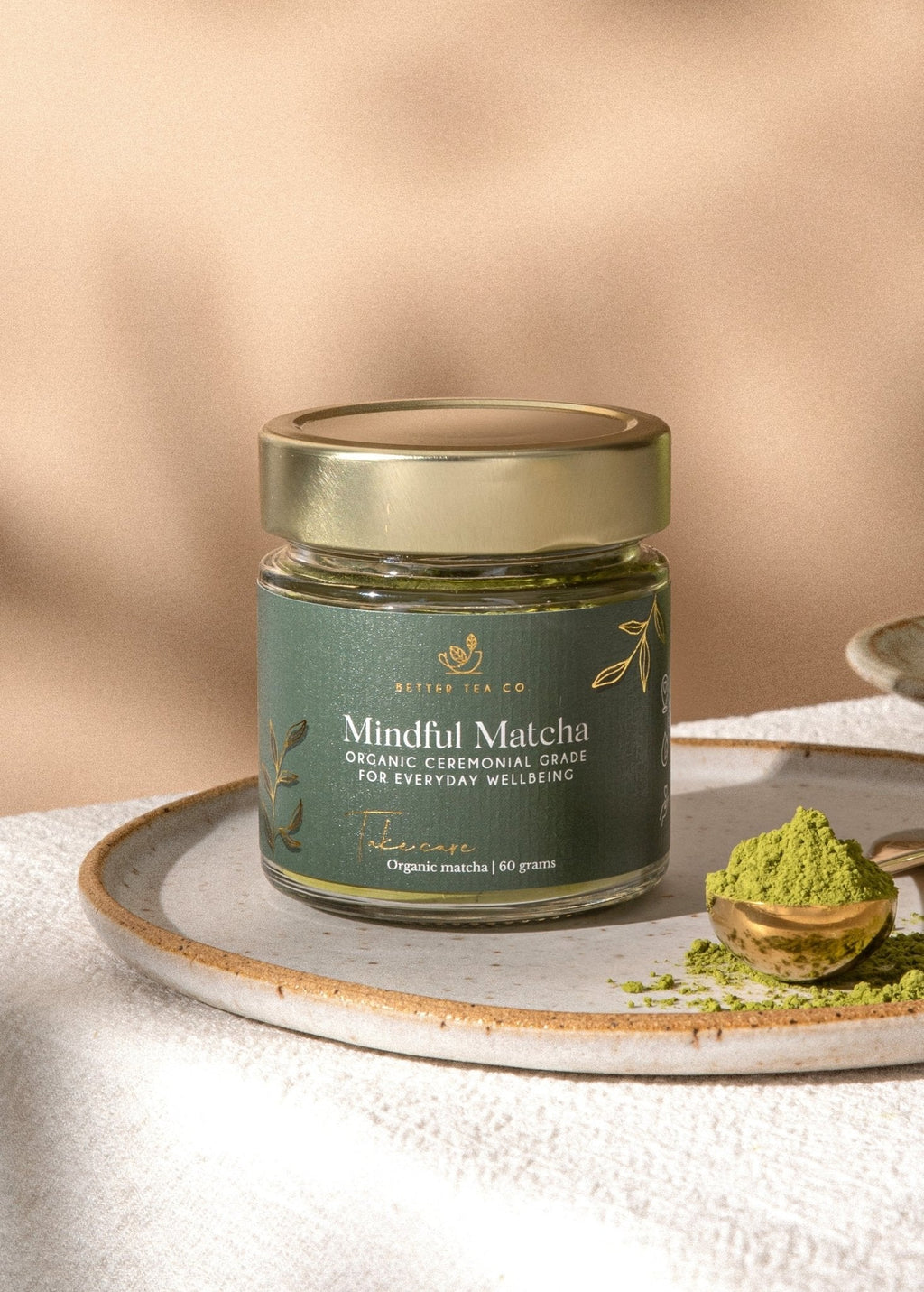 Mindful Matcha (Organic Ceremonial Grade + Scoop) | Better Tea Co