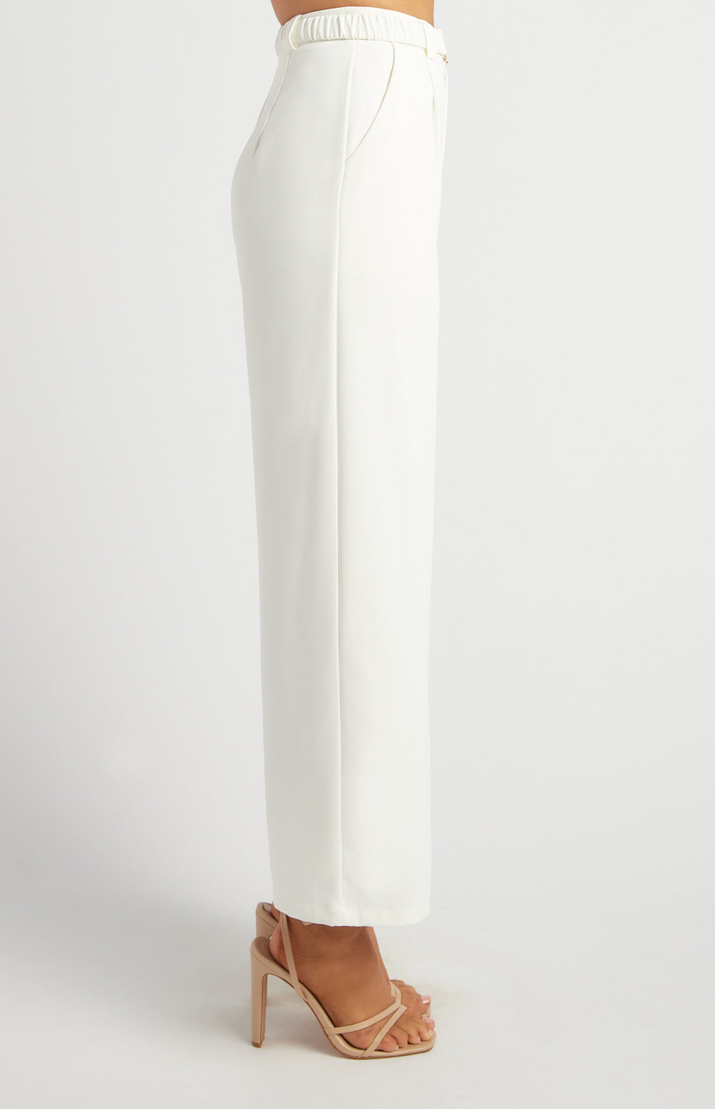 Straight Leg Pant + Gold Buckle Belt