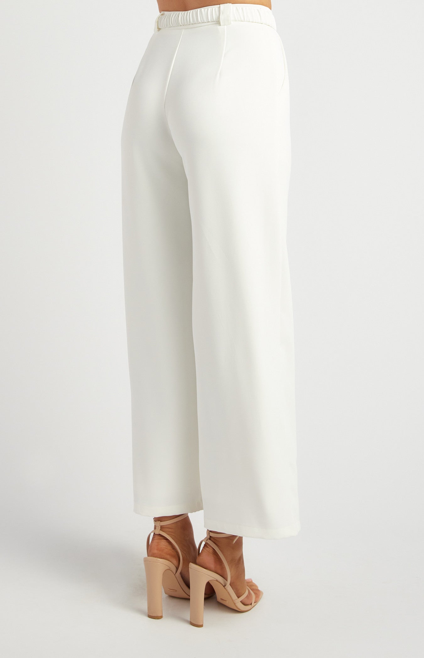 Straight Leg Pant + Gold Buckle Belt